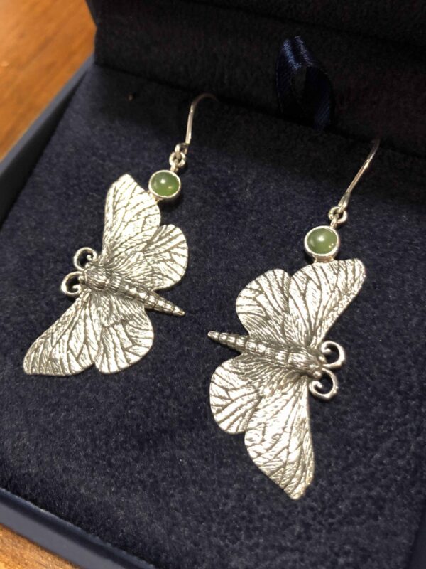 Nick Von K - Pounamu Puriri Moth Earrings