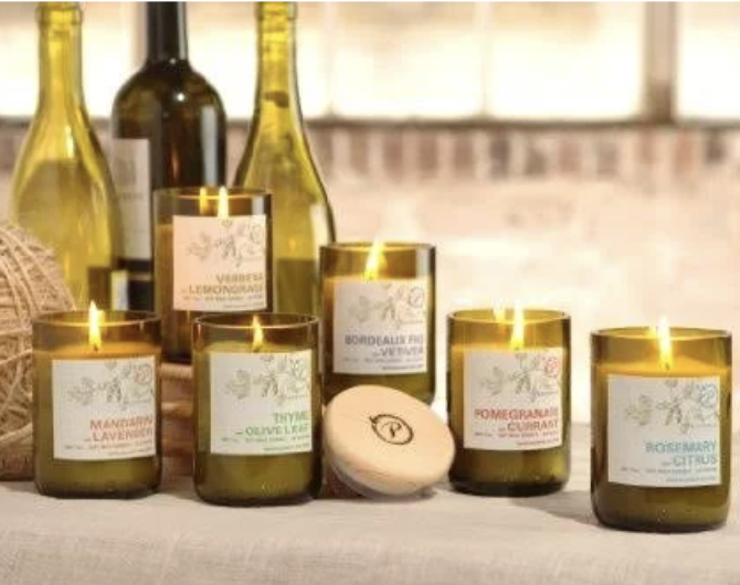 Paddywax Green Glass Eco Candle Florafauna