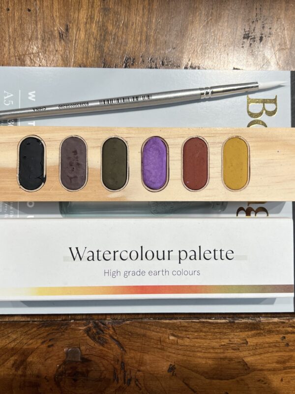 Artgrounds Watercolour Set - 5 Earth tones 1 Violet