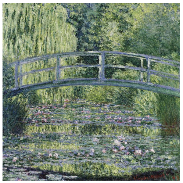 Greeting Card - Monet's Waterlily Pond