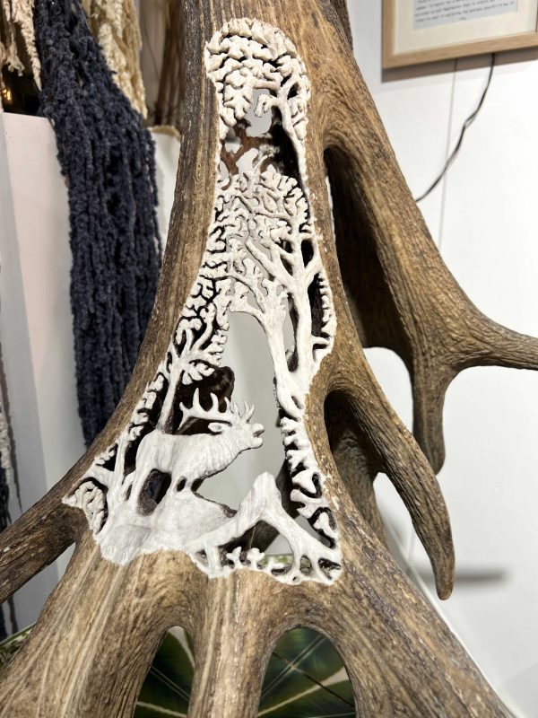 Elk Carved Antler - Stag Kraft