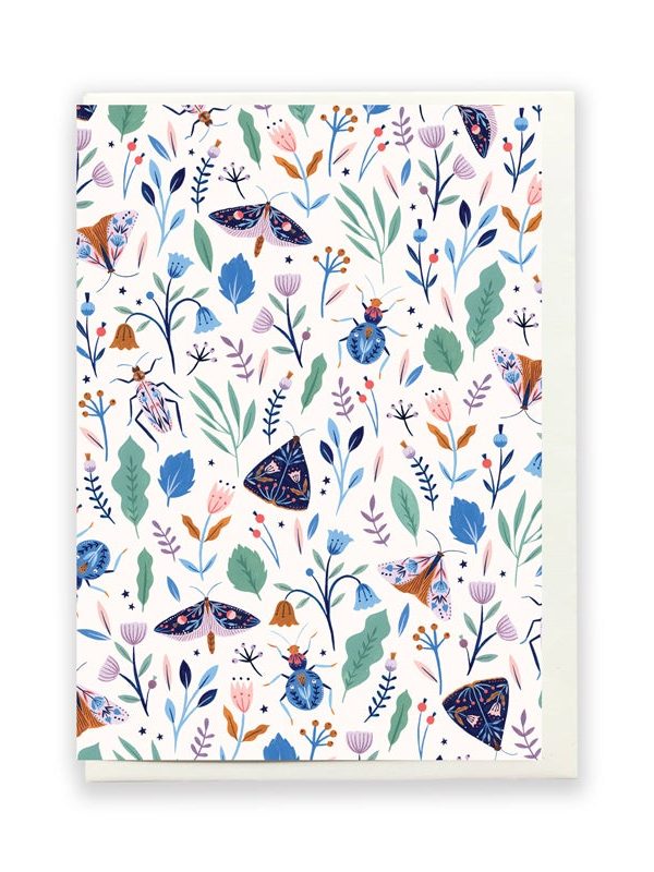 Greeting Card - Blue Bloom - Flora Waycott