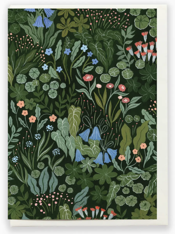 Greeting Card -Green Botanical - Flora Waycott