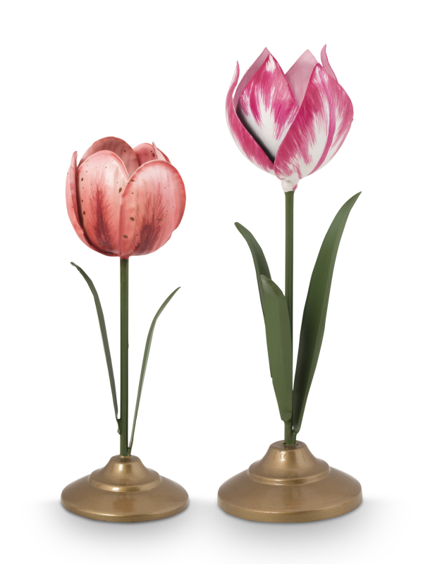 Tulip Candle Holder - Pink (large)