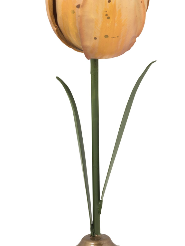 Tulip Candle Holder - Yellow (small)