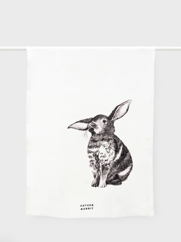 Father Rabbit Tea Towel - Bunny