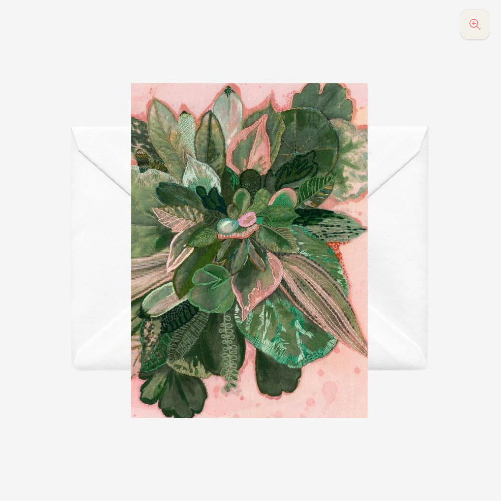 Greeting Card - Lucky Green Leaves - Fleur Woods